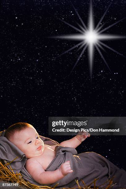 baby jesus in the manger - design pics don hammond stock pictures, royalty-free photos & images