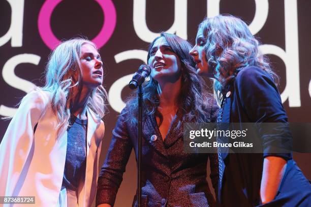 Laura Bell Bundy, Sara Bareilles and Jessie Mueller perform in "Double Standards" a concert benefitting womans rights, heath and empowerment funding...