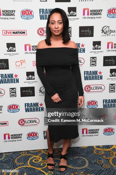 Lisa Maffia arriving at The Nordoff Robbins Championship Boxing dinner held at London Hilton on November 13, 2017 in London, England.