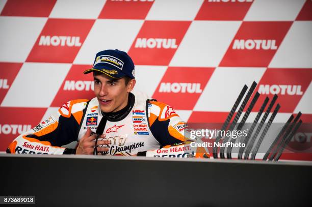 Marc Marquez Repsol Honda Team Honda during the press conference after the Gran Premio Motul de la Comunitat Valenciana, Circuit of Ricardo...