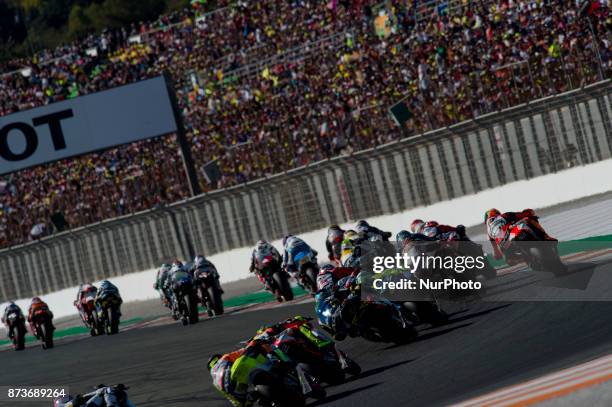 Star race of Moto2 during of the Gran Premio Motul de la Comunitat Valenciana, Circuit of Ricardo Tormo,Valencia, Spain. Saturday 12th of november...