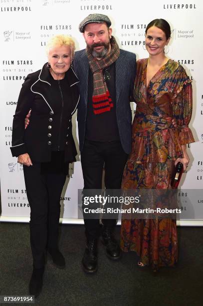 Actresses Julie Walters , Leanne Best and Director Paul McGuigan attend a preview screening of 'Film Stars Don't Die In Liverpool' at FACT on...