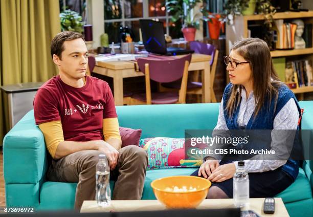 The Tesla Recoil" -- Pictured: Sheldon Cooper and Amy Farrah Fowler . Leonard and Wolowitz are furious after they learn Sheldon went to work with the...