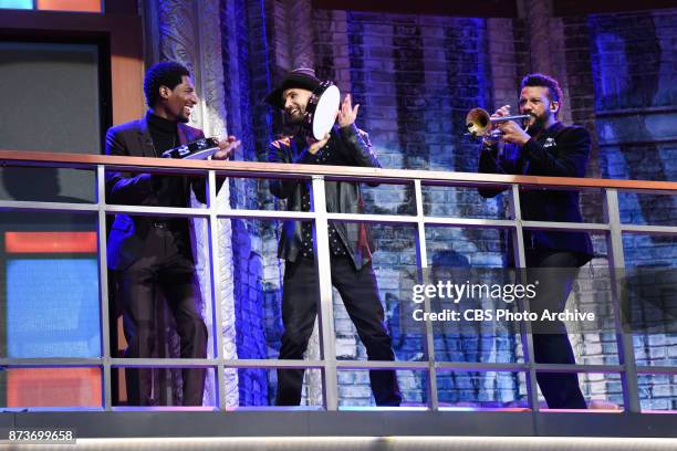 The Late Show with Stephen Colbert and Jon Batiste, Joe Saylor, Jon Lampley of Stay Human during Thursday's November 9, 2017 show.