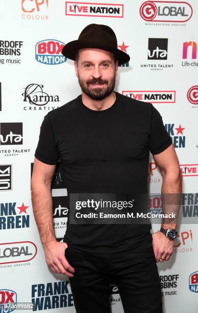 Alfie Boe arriving at The Nordoff Robbins Championship Boxing dinner held at London Hilton on November 13, 2017 in London, England.