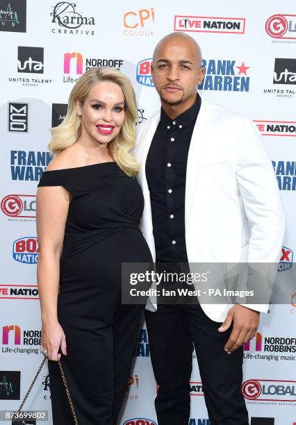 Katie Piper and Richard Sutton attend the Nordoff Robbins Championship Boxing Dinner at the London Hilton.