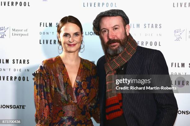 Actress Leanne Best and director Paul McGuigan attend a preview screening of 'Film Stars Don't Die In Liverpool' at FACT on November 13, 2017 in...