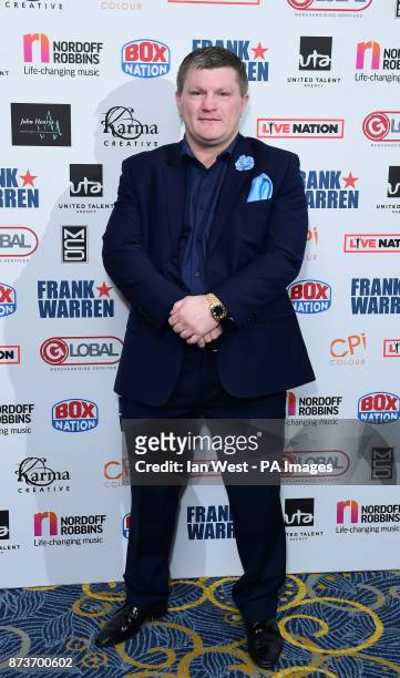 Ricky Hatton attends the Nordoff Robbins Championship Boxing Dinner at the London Hilton.