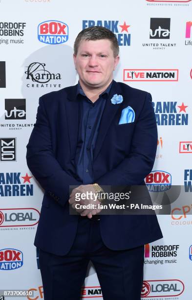 Ricky Hatton attends the Nordoff Robbins Championship Boxing Dinner at the London Hilton.