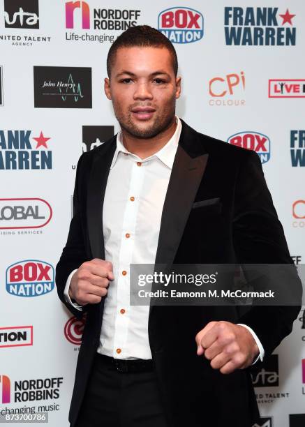 Joe Joyce arriving at The Nordoff Robbins Championship Boxing dinner held at London Hilton on November 13, 2017 in London, England.