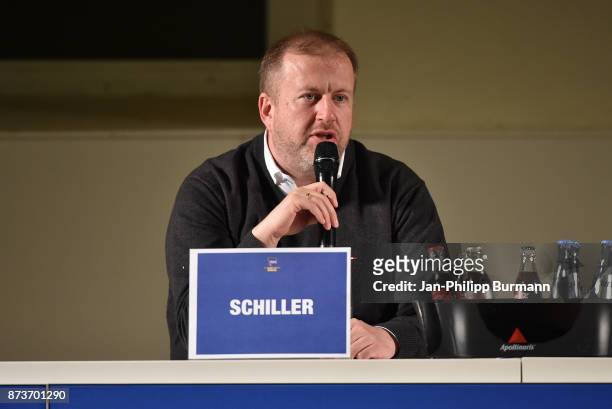 Ingo Schiller of Hertha BSC bei Hertha BSC im Dialog on november 13, 2017 in Berlin, Germany.