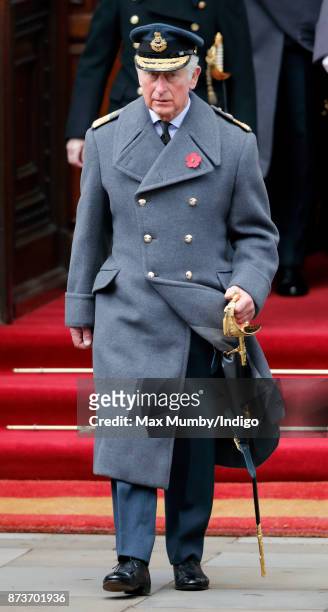 Prince Charles, Prince of Wales attends the annual Remembrance Sunday Service at The Cenotaph on November 12, 2017 in London, England. This year...