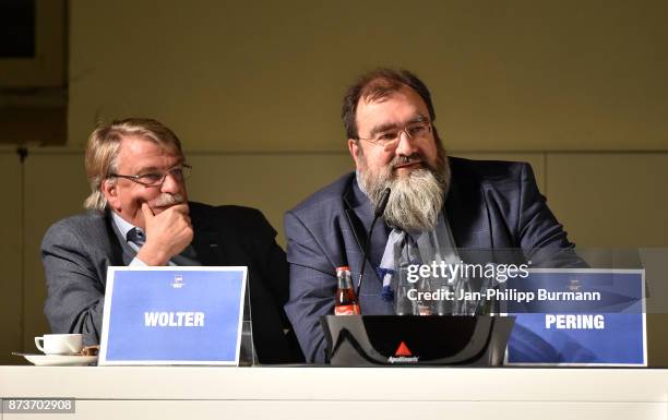 Christian Wolter and Ingmar Pering of Hertha BSC bei Hertha BSC im Dialog on november 13, 2017 in Berlin, Germany.