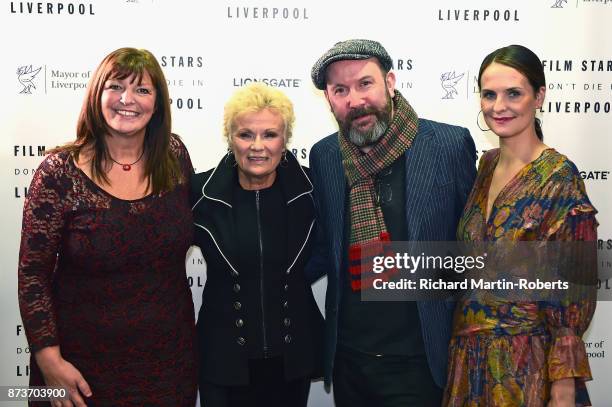 Deputy Mayor of Liverpool Ann O'Byrne , actresses Julie Walters , Leanne Best and director Paul McGuigan attend a preview screening of 'Film Stars...