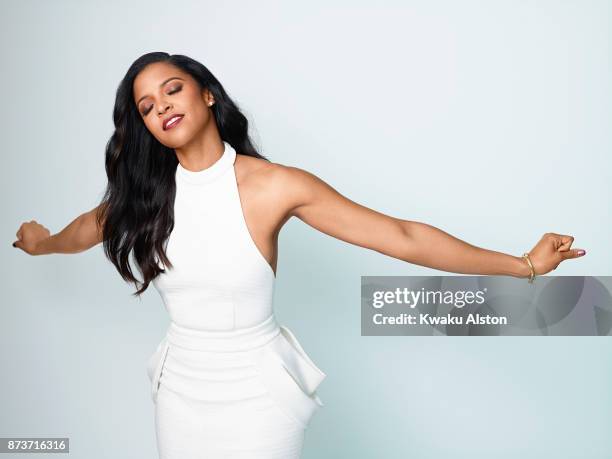 Actress Renee Elise Goldsberry is photographed for Essence Magazine on January 3, 2017 in New York City.