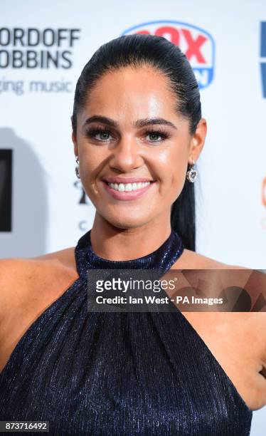 Tracey Leanne Jefford attending the Nordoff Robbins Boxing Dinner at the Hilton hotel.London. PRESS ASSOCIATION Photo. Picture date: Monday November...