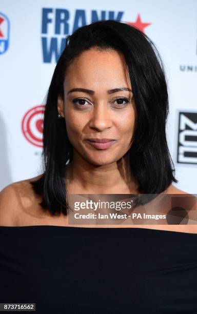 Lisa Maffia attending the Nordoff Robbins Boxing Dinner at the Hilton hotel.London. PRESS ASSOCIATION Photo. Picture date: Monday November 13, 2017....