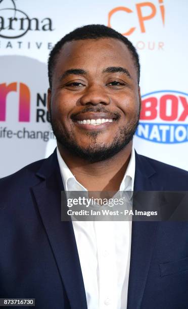 Selasi Gbormittah attending the Nordoff Robbins Boxing Dinner at the Hilton hotel.London. PRESS ASSOCIATION Photo. Picture date: Monday November 13,...