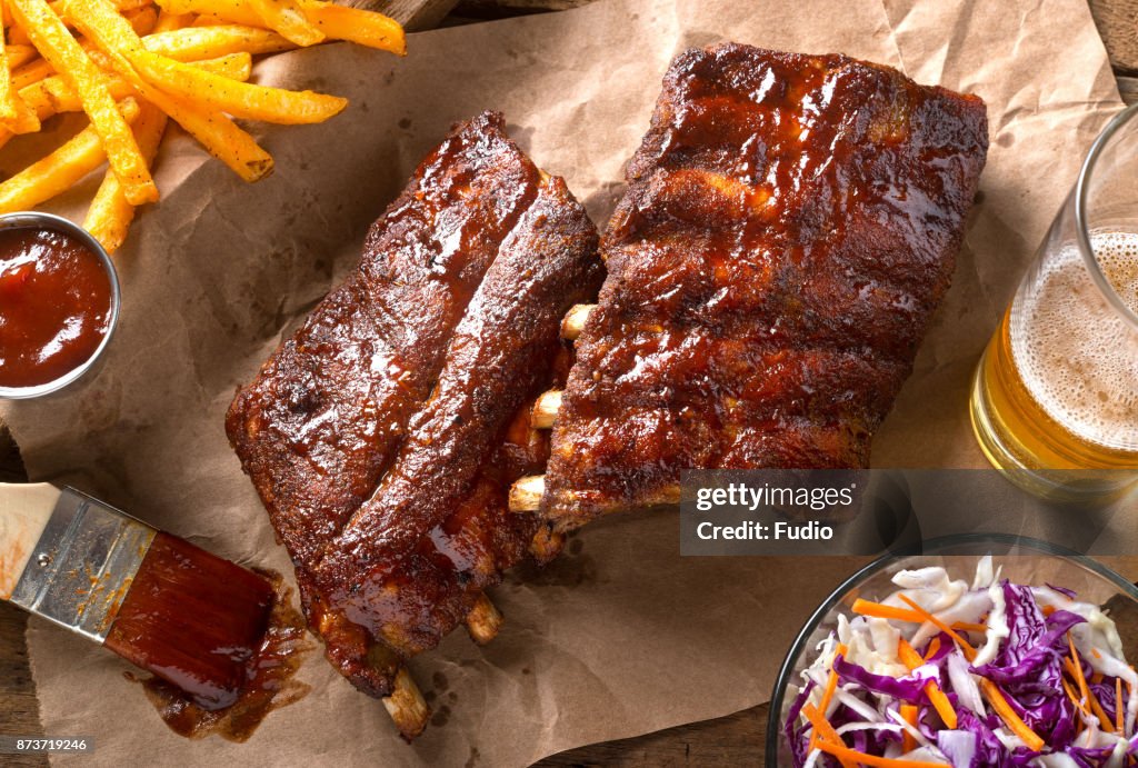 Barbecued Baby Back Ribs