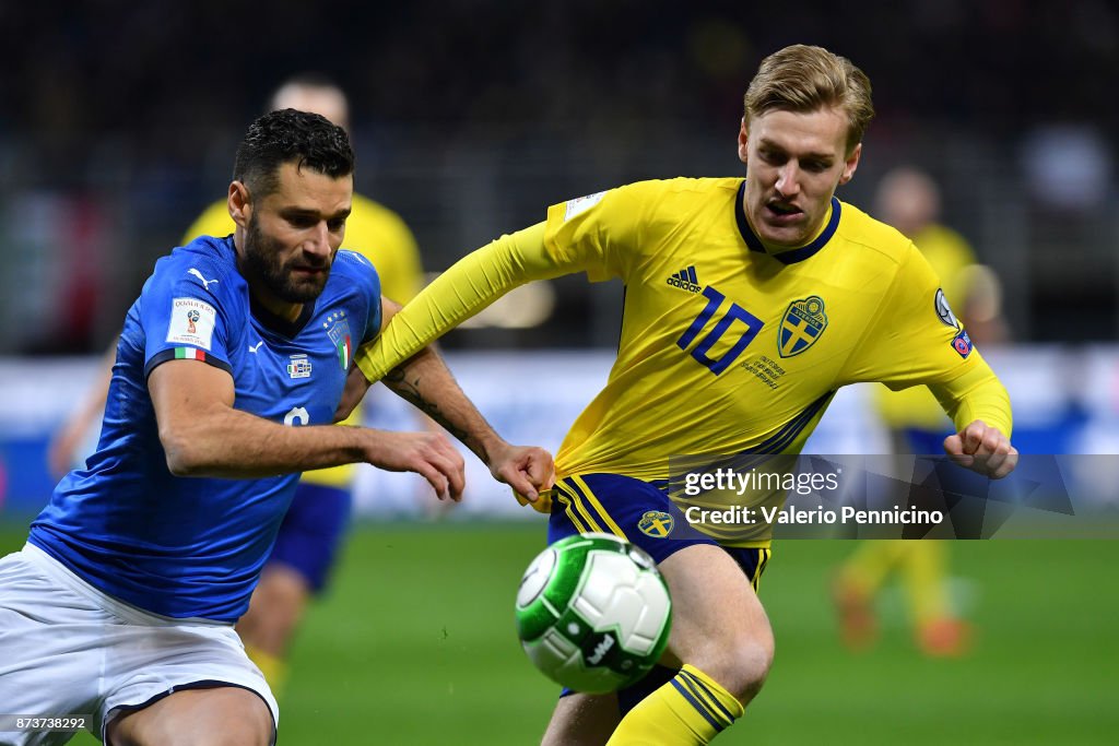 Italy v Sweden - FIFA 2018 World Cup Qualifier Play-Off: Second Leg