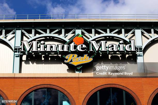 Minute Maid Park, home of the Houston Astros baseball team in Houston, Texas on November 4, 2017.