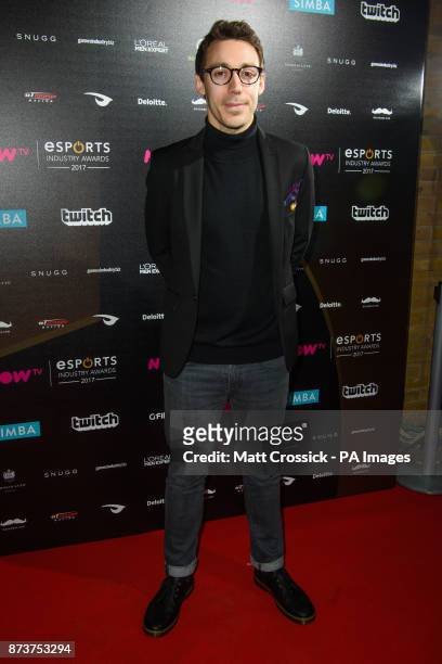 Tom Deacon attending the NOW TV Esports Industry Awards 2017, at the Brewery in London. PRESS ASSOCIATION Photo. Picture date: Monday November 13th,...