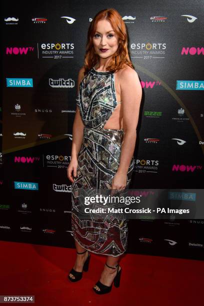 Arielle Free attending the NOW TV Esports Industry Awards 2017, at the Brewery in London. PRESS ASSOCIATION Photo. Picture date: Monday November...