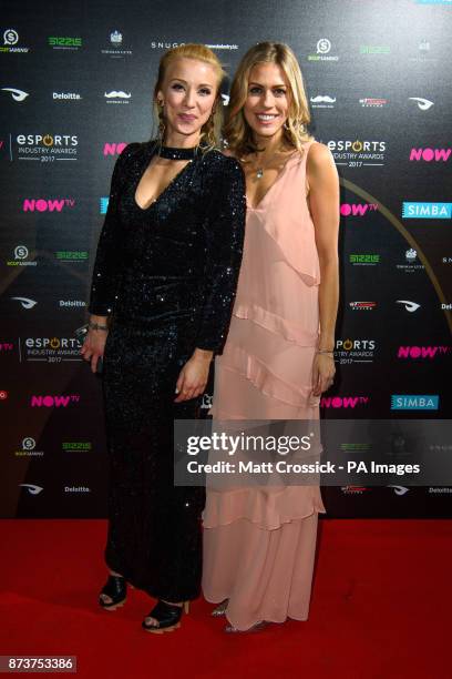 Julia Hardy and Nicki Shields attending the NOW TV Esports Industry Awards 2017, at the Brewery in London. PRESS ASSOCIATION Photo. Picture date:...