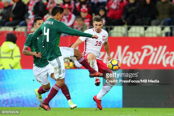 Jakub Swierczok of Poland during the international friendly match between Poland and Mexico on November 13, 2017 in Gdansk, Poland.