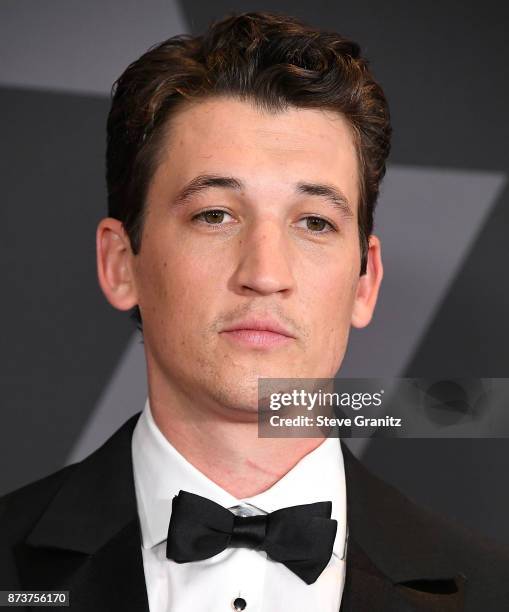 MIles Tellerarrives at the Academy Of Motion Picture Arts And Sciences' 9th Annual Governors Awards at The Ray Dolby Ballroom at Hollywood & Highland...