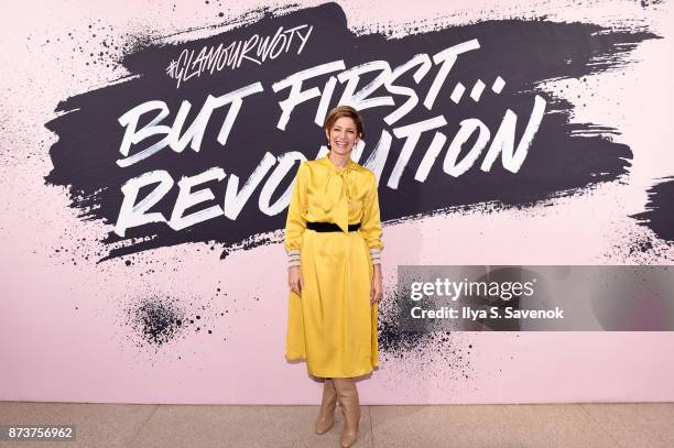 Editor in Chief of Glamour magazine Cindi Leive poses during Glamour Celebrates 2017 Women Of The Year Live Summit at Brooklyn Museum on November 13,...