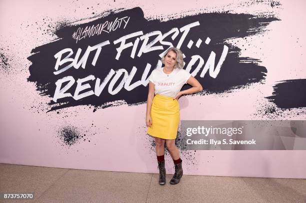 Writer Whitney Bell poses during Glamour Celebrates 2017 Women Of The Year Live Summit at Brooklyn Museum on November 13, 2017 in New York City.