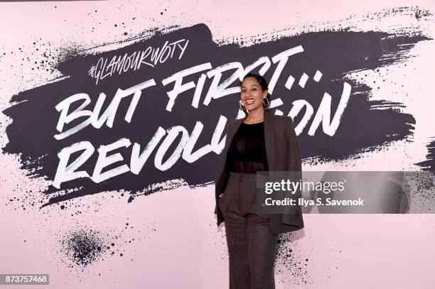 Actress & Activist Tracee Ellis Ross poses during Glamour Celebrates 2017 Women Of The Year Live Summit at Brooklyn Museum on November 13, 2017 in...