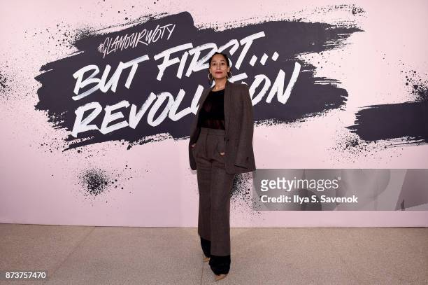 Actress & Activist Tracee Ellis Ross poses during Glamour Celebrates 2017 Women Of The Year Live Summit at Brooklyn Museum on November 13, 2017 in...