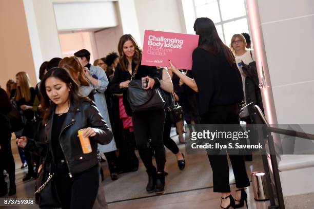Guests enter workship during Glamour Celebrates 2017 Women Of The Year Live Summit at Brooklyn Museum on November 13, 2017 in New York City.