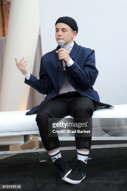 Professional skateboarder Lacey Baker speaks onstage during Glamour Celebrates 2017 Women Of The Year Live Summit at Brooklyn Museum on November 13,...