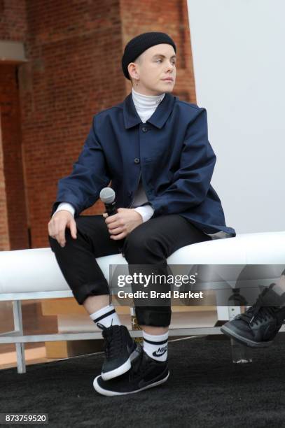 Professional skateboarder Lacey Baker speaks onstage during Glamour Celebrates 2017 Women Of The Year Live Summit at Brooklyn Museum on November 13,...