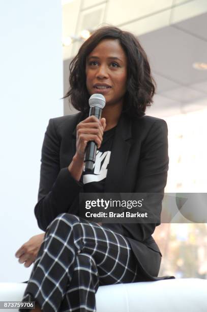 Senior Director, North American communications, Nike Ilana Finley speaks onstage during Glamour Celebrates 2017 Women Of The Year Live Summit at...