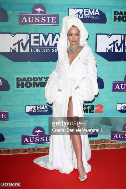 Rita Ora attends the MTV EMAs 2017 at The SSE Arena, Wembley on November 12, 2017 in London, England.