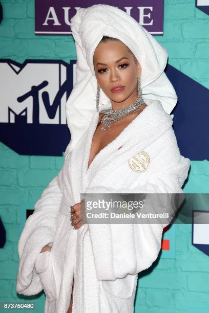 Rita Ora attends the MTV EMAs 2017 at The SSE Arena, Wembley on November 12, 2017 in London, England.