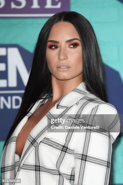 Demi Lovato attends the MTV EMAs 2017 at The SSE Arena, Wembley on November 12, 2017 in London, England.