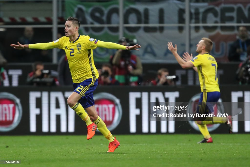 Italy v Sweden - FIFA 2018 World Cup Qualifier Play-Off: Second Leg