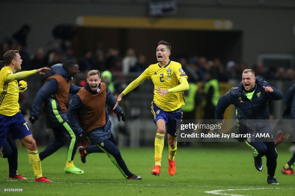 Italy v Sweden - FIFA 2018 World Cup Qualifier Play-Off: Second Leg