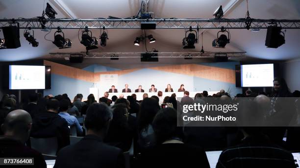 Conference on US climate policyat the COP23 Fiji conference in Bonn, Germany on the 13th of November 2017. COP23 is organized by UN Framework...