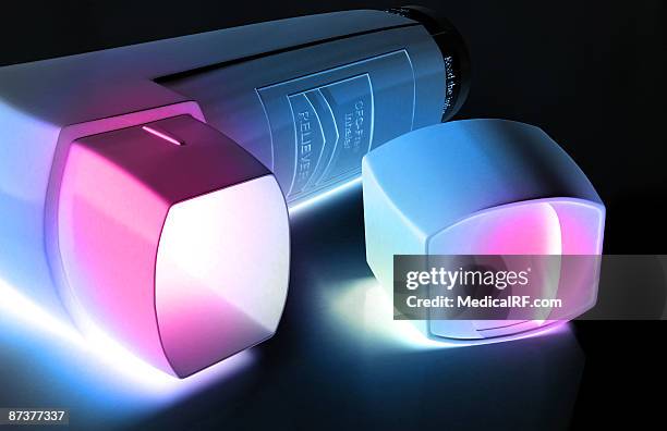 inhaler - copd stock illustrations