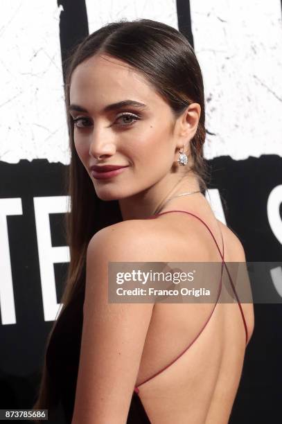 Denise Capezza attends the 'Gomorra' premiere on November 13, 2017 in Rome, Italy.