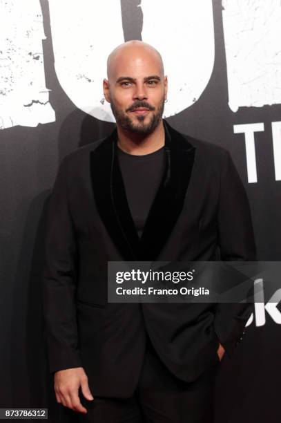 Marco D'Amore attends the 'Gomorra' premiere on November 13, 2017 in Rome, Italy.