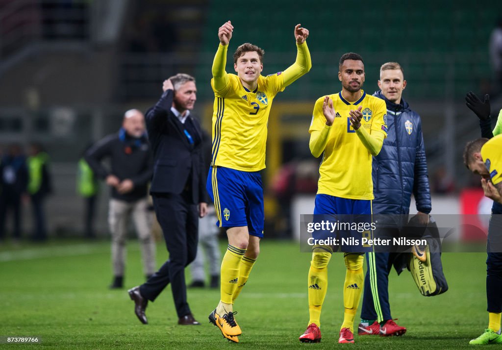 Italy v Sweden - FIFA 2018 World Cup Qualifier Play-Off: Second Leg