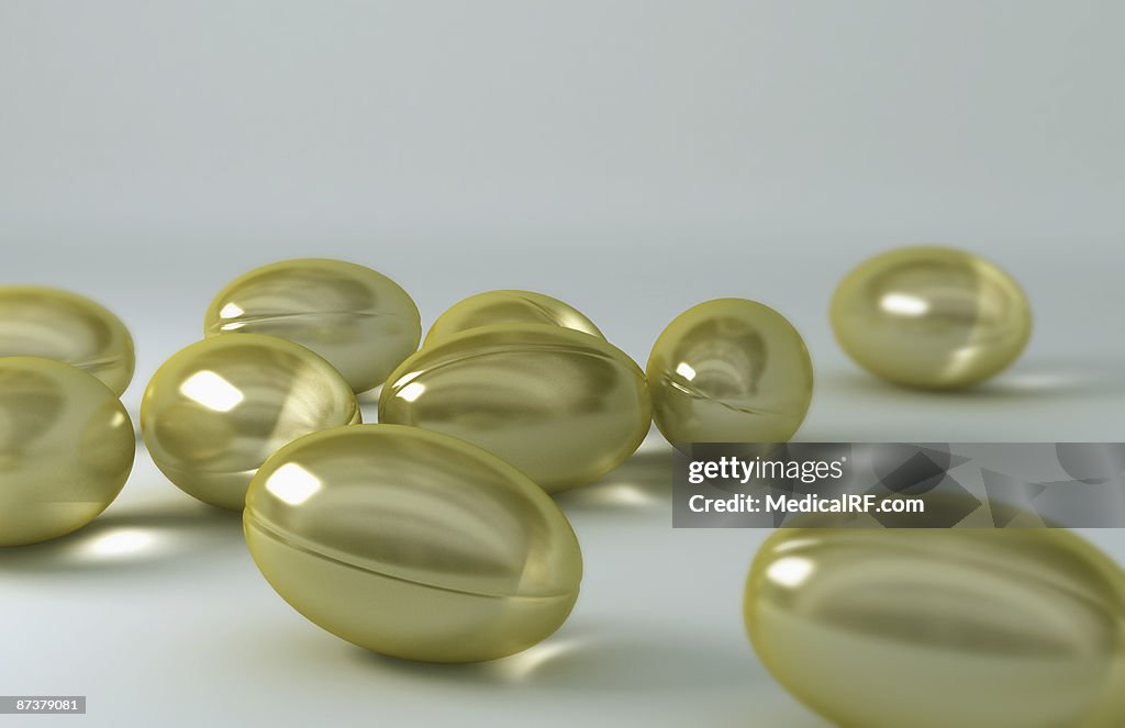 Cod liver oil capsules