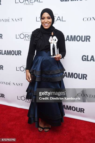 Ibtihaj Muhammad attends Glamour's 2017 Women of The Year Awards at Kings Theatre on November 13, 2017 in Brooklyn, New York.